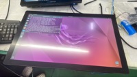 21.5 ''21 22 pouces PC industriel IP65 avant étanche VESA AG panneau de verre PC tout en un écran tactile avec Linux Ubuntu OS I7 USB