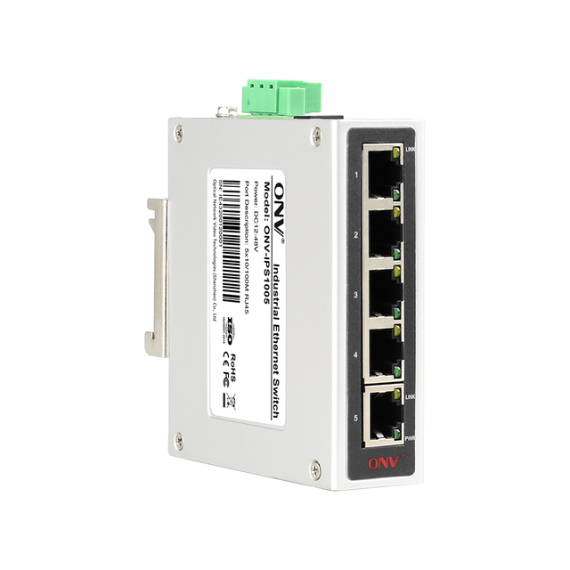 Reliable 5-Port Industrial Ethernet Switch for Harsh Environments
