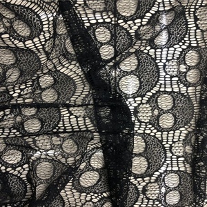 قماش دانتيل أسود عالي الجودة من النايلون بتصميم جمجمة لعيد الهالوين لأزياء المسرح LT21181 - Product Image 1