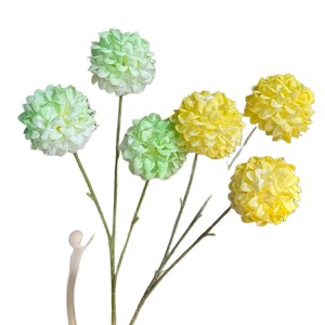 Bouquet de fleurs artificielles d'hortensia Jinxi, fleurs en soie pour mariage et décoration intérieure, multicolores, arrangement mini-boule à 3 têtes - Product Image 4