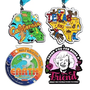 Manufacturers Wholesale Design Activity Theme Award <b>Metal</b> Commemorative Graduation Medals Sports Custom Colours Glitter Medal - Product Image 2