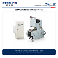 CTECHNO KGDJ-10D Máquina de entallado de laminaciones de estator y rotor de alta velocidad con elevación deslizante CNC, 100 KN Servo, 150-600 SPM