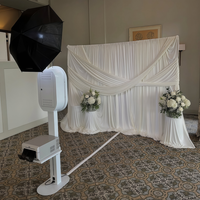 Nouvelle Cabine Photo Portable 2026 pour iPad avec Anneau Lumineux, Photobooth Professionnel pour Mariages et Événements avec Flight Case