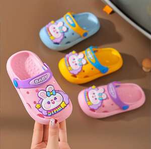 Sabots d'été à semelle souple antidérapante pour enfants, motif lapin mignon, pantoufles de plage d'intérieur pour garçons et filles - Product Image 5