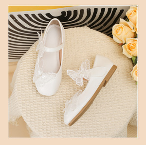 Zapatos Mary Jane para Niña, con Lazo, Estilo Princesa, Suela Suave, Blancos, para Vestir, Zapatos Infantiles - Product Image 6