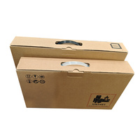 Maßgefertigte Laptop-Versandmappen-Box mit Matt-Laminierung & Prägung Recycelbare Verpackung Individuelles Logo und Größe