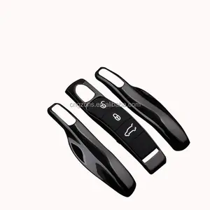 Auto Remote Key Case Cover Schutz 4-teiliges Set für Pors che A Panamera Cayenne Macan 718 911 Taycan Cayman Boxster Carrera Spyder