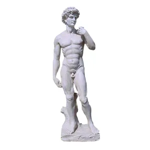 Farnese Hercules Roman God Statue 10 Inch Bonded Marble fiberstone White