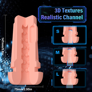 Male Masturbation Cup <b>Vibrating</b> TPE Sleeve Strong Suction Rechargeable Pocket Stroker Discreet Adult Toy for Men - Product Image 6