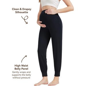 Pantalon de grossesse personnalisé pour femme en viscose de bambou, coupe ample, doux, avec poches, du S au XXL - Product Image 4