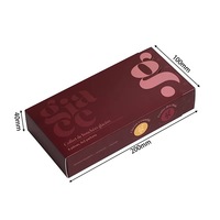 Boîte en carton élégante et personnalisée pour l'emballage alimentaire avec estampage pour chocolats, bonbons, cadeaux à emporter, boîte à chocolat