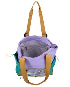 <b>Custom</b> Fashion 2-in-1 Everyday Tote Backpack Sport Gym Hiking Carry-on Tote Unisex Convertible Handbag Colorblock Tote Bag - Product Image 6