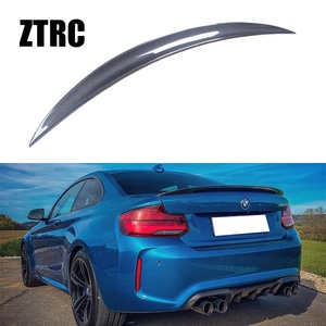 For 2 Series F22 Coupe/F23 Convertible/F87 M2 Sedan P Style Real Carbon Fiber Rear Spoiler Trunk Wing 2014-2020 - Product Image 1