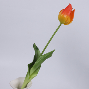 Flores Artificiales al por Mayor, Tulipanes Realistas Pequeños en Maceta <span class=keywords><strong>de</strong></span> Vidrio, Arreglos Personalizados, Ramos <span class=keywords><strong>de</strong></span> Flores, Material <span class=keywords><strong>de</strong></span> <span class=keywords><strong>PVC</strong></span>, para Interiores y Exteriores - Product Image 5
