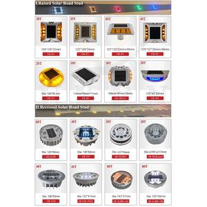 알루미늄 태양 강화한 차도 고양이 눈 반사체 LED 도로 표하기 장식 못 교통 안전 사려깊은 번쩍이는 포장 도로 감적 빛 - Product Image 2