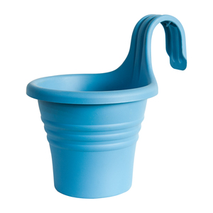 Outdoor Balcony Deck Railing Hanging Planter Fence Flower <strong>Plant</strong> <strong>Pots</strong> <strong>with</strong> <strong>Hook</strong> - Product Image 3