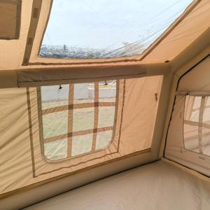 Tienda de aire inflable para acampar de tela de algodón de alta calidad para acampar familiar al aire libre de cuatro estaciones y glamping - Product Image 3