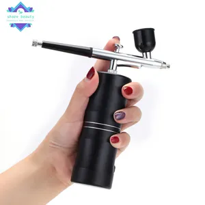 Wholesale Barber Tattoos Tool Airbrush Barberia Portable USB Rechargeable Spray Gun Hair Art Wireless Kit Compressor Airbrush