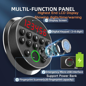 Cao cấp tùy chỉnh logo 27L Công suất sinh trắc học an toàn LCD hiển thị vân tay an ninh an toàn hộp hiển thị mã thời gian - Product Image 3
