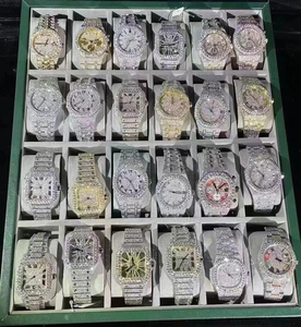 Factory Wholesale Supply of Luxury Zircon Moissanite Inlaid Watches Mechanical Watches Quartz Watches