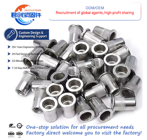 Dadi Rivetto Certificati di Qualità in Acciaio Inossidabile/Acciaio al Carbonio Standard DIN/GB/ISO, Dadi Rivetto Zincati per Uso Industriale e Domestico - Product Image 1