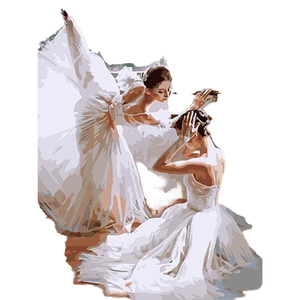 Kit Pittura a Numeri DZ1458, Dipinto a Olio Ballerina su Tela 40x50CM Senza Cornice per Vendita all'Ingrosso - Product Image 4