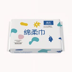 Lingettes carrées jetables douces en tissu non tissé pour le démaquillage, tampons épais réutilisables pour tous types de peau, usage quotidien - Product Image 4
