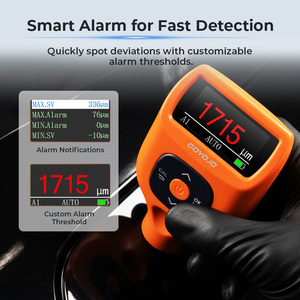 เครื่องวัดความหนาเคลือบ GOYOJO CTG-2 0-2000um เครื่องทดสอบความหนาสีรถยนต์ ตรวจจับ Fe Al Zn FeC ความแม่นยำสูง พร้อมจอ LCD - Product Image 6