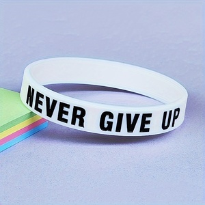 <span class=keywords><strong>Prezzo</strong></span> di fabbrica elastico motivazionale non rinunciare mai al braccialetto sportivo ispiratore braccialetto in Silicone - Product Image 6