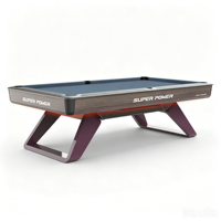 Table de billard de tournoi 9 pieds en ardoise, modèle Wolverine, avec cadre entièrement métallique, conception brevetée Superpower 2026, pour le jeu