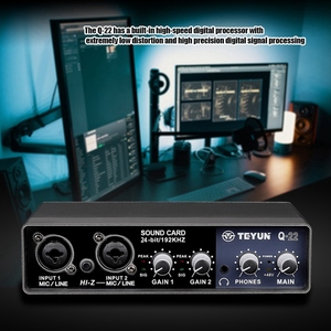 プロフェッショナルステージハンドヘルド有線録音Bm800マイクスタジオコンデンサーサウンドカード - Product Image 3
