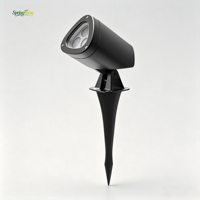 Outdoor IP65-Zertifizierter LED-Aluminium-Spike-Strahler mit DC/AC-Stromversorgung für Gartennutzung Warmweißes Licht