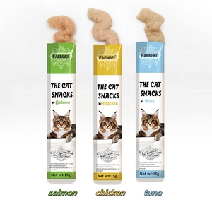Tiras de carne fresca para gatos, bocadillos líquidos para gatos, 15g, comida húmeda nutritiva, barra para gatos al por mayor - Product Image 3
