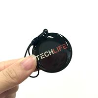 Etiqueta NFC con Código QR Personalizado Ecatoo, Etiqueta Adhesiva de Pago con Chip Programable de 13.56MHZ, Moneda de PVC, Mini Etiqueta Pequeña RFID NFC con Código QR
