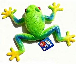 Jouet <span class=keywords><strong>grenouille</strong></span> en TPR vert souple unisexe pour enfant, nouveauté et jouet farfelu - Product Image 2