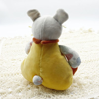 Boneka Tangan Gaya Kawaii Ow Moq Desain Dapat Disesuaikan Lapisan Jaring yang Menenangkan Mainan Tikus Plush Super Lembut untuk Bayi Baru Lahir & Liburan Anak-Anak