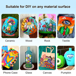 48 Màu Sắc Kép Tip Acrylic Sơn Bút Đánh Dấu Thiết Lập Cho Gỗ, Vải, Đá, Đá Tranh, Thủy Tinh Tự Làm Thủ Công Mỹ Nghệ Làm Nguồn Cung Cấp Nghệ Thuật - Product Image 3