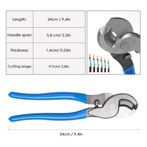 Pince à dénuder et à sertir hydraulique Ework HX-50B avec poignée ergonomique et coupe-câble intégré pour le bricolage et l'OEM - Product Image 2