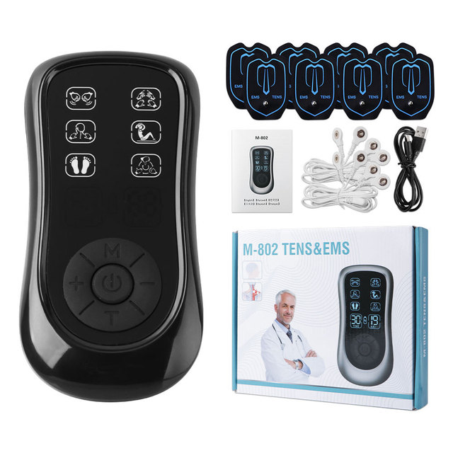 Premium Home Electrotherapy Unit for Acupressure & Meridian Massage - Neck, Lumbar, Spine Relief with Pulsating TENS Tech