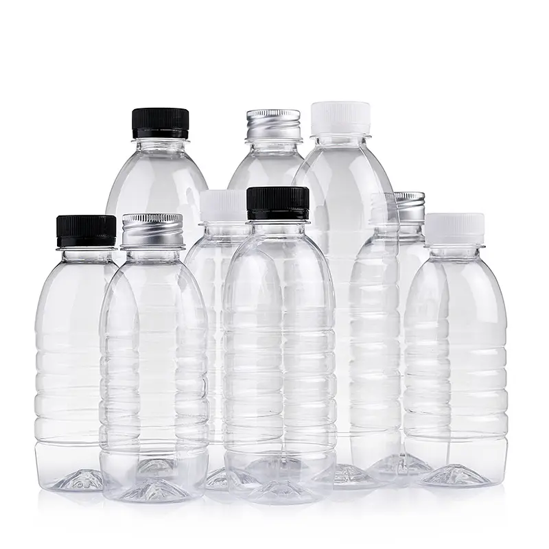 Holesale-botella de agua mineral vacía de plástico, transparente, 500ml 250ml 300ml 1000ml