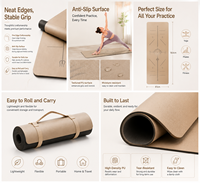 Tapis de yoga en TPE écologiques 2026 en gros, vente chaude, antidérapants double face, adaptés aux exercices de yoga et de Pilates à domicile, OEM