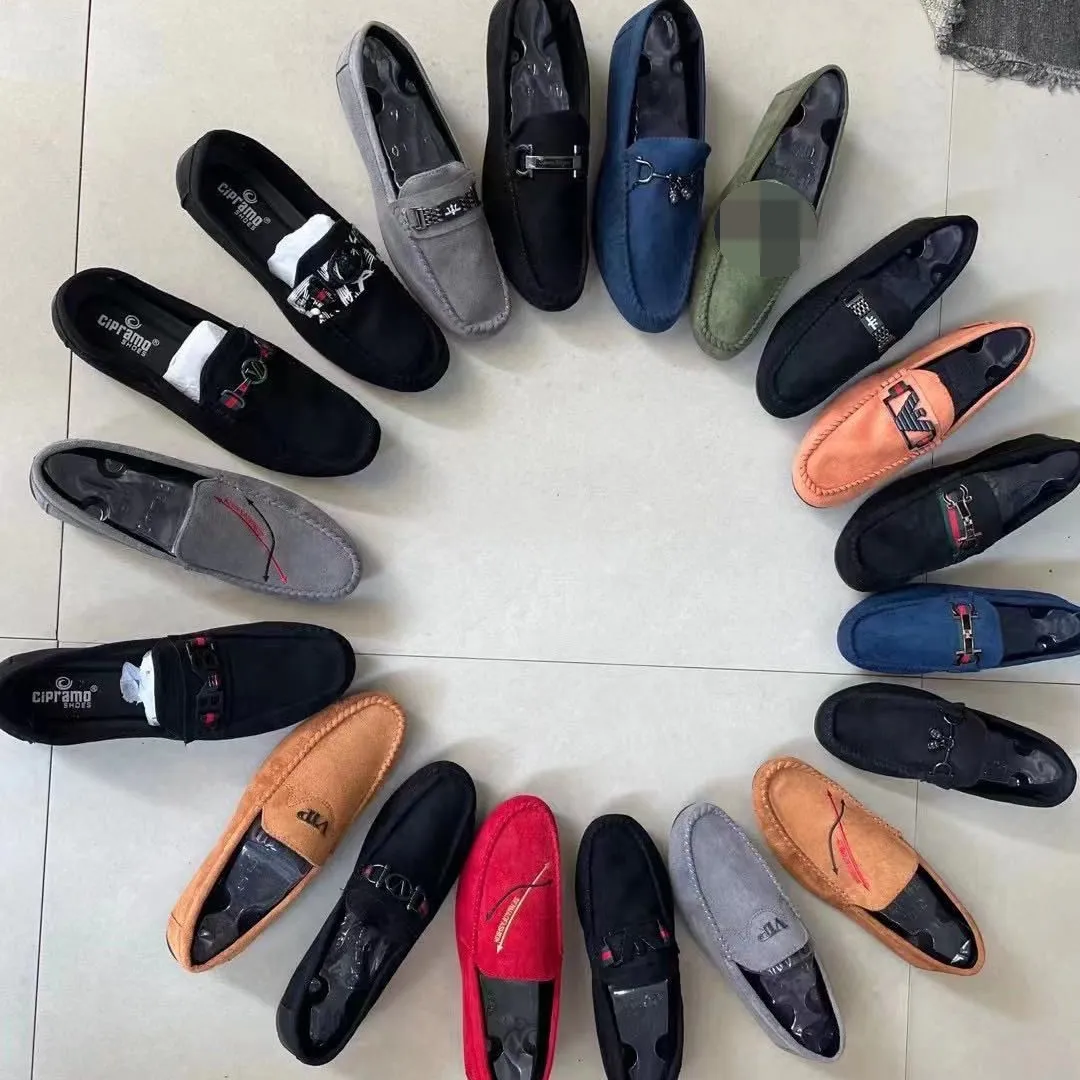Men Casual Shoes Italian Men Loafers Moccasins Slip On Men's Flats Breathable Hollow Out Male Driving Shoes