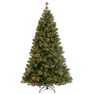 Árboles de Navidad de pino artificial con bisagras de lujo de alta calidad PVC PE árbol de Navidad decorado mixto para decoraciones de Navidad - Product Image 5