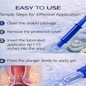 Gel Herbolario para <span class=keywords><strong>Hemorroides</strong></span> a Base de Carbomer, Fábrica China |   Gel de Aplicación <span class=keywords><strong>Rectal</strong></span> OEM ODM - Product Image 3