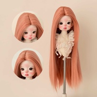 Perruque de poupée BJD Ye Luoli en soie douce, style coréen, cheveux longs et raides avec raie au milieu, accessoire capillaire pour poupées, 346 pièces
