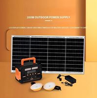 Station d'alimentation portable légère 200W 192Wh avec poignée de transport, compatible solaire, pour le camping et les situations d'urgence