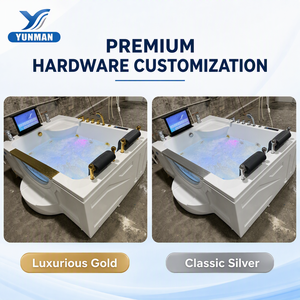 Vasca <span class=keywords><strong>Idromassaggio</strong></span> Portatile Premium per 2 Persone in Acrilico, con TV Impermeabile e Termostato, Moderna Vasca <span class=keywords><strong>Idromassaggio</strong></span> Doppia per <span class=keywords><strong>Hotel</strong></span> - Product Image 3