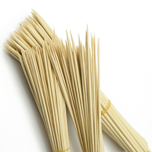 Tek Kullanımlık Bambu Şişleri Ahşap Şişler Et Mısır Meyve Izgara İçin Toptan Doğal Bambu Çubukları - Product Image 1