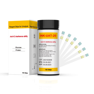 <span class=keywords><strong>Tiras</strong></span> Reactivas para la Prueba <span class=keywords><strong>de</strong></span> <span class=keywords><strong>Glucosa</strong></span> y Proteína <span class=keywords><strong>en</strong></span> <span class=keywords><strong>Orina</strong></span>, Anti-Interferencia VC, 100 Unidades, para Uso Clínico, Profesional y Doméstico - Product Image 1