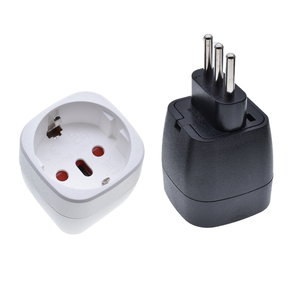 Indonésie Allemagne Europea <span class=keywords><strong>Adaptateur</strong></span> de voyage 10A/16A <span class=keywords><strong>Prise</strong></span> à 2 broches rondes - Product Image 4